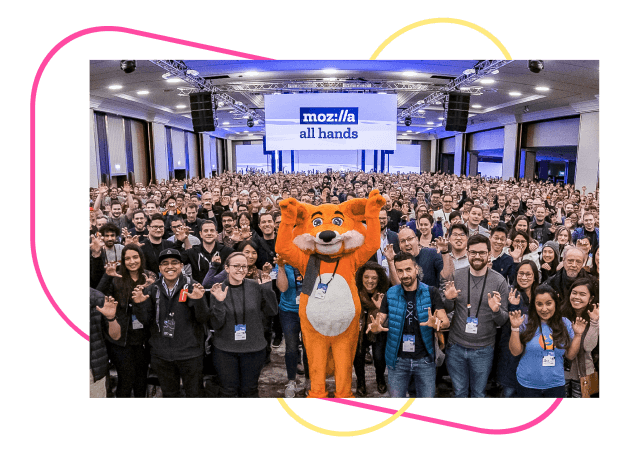 Photo of Mozilla staff and volunteers.